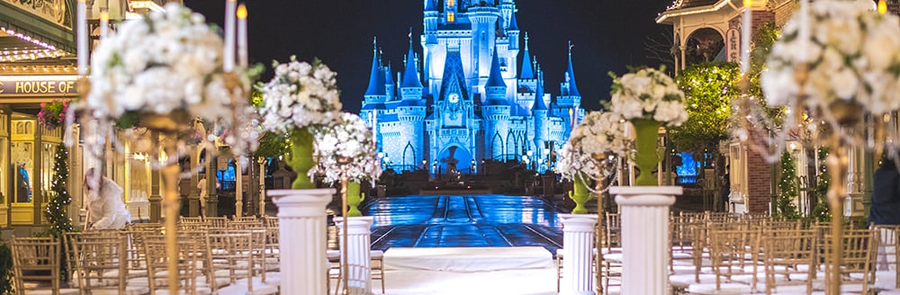 Magic Kingdom Evening Wedding Experience Disney S Fairy Tale