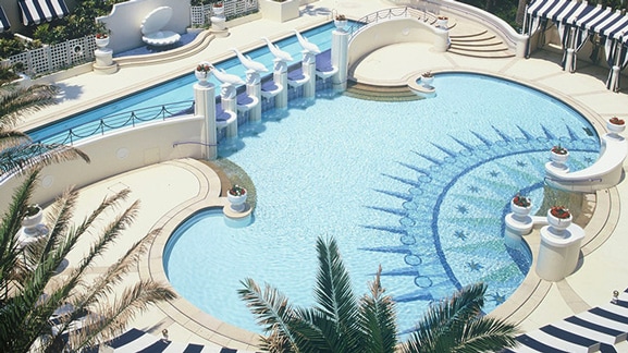 The outdoor swimming pool at Disney Ambassador Hotel in Tokyo