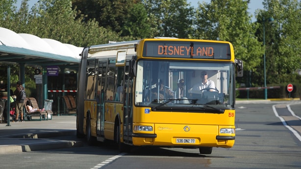 Bus transportation at Disneyland Paris
