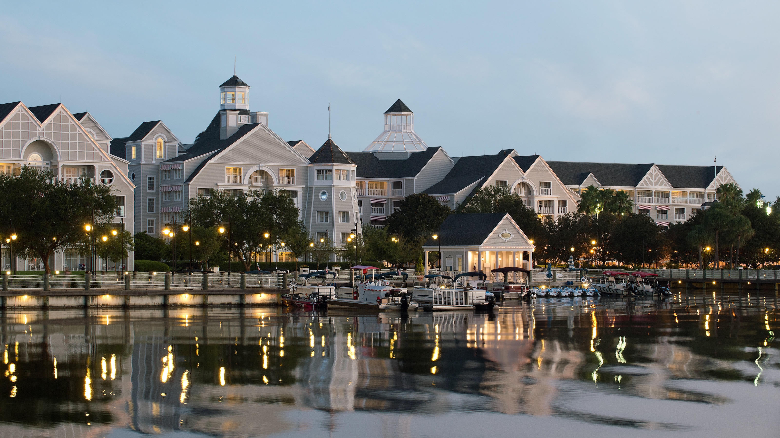 Disney's Yacht Club Resort and the Stormalong Bay waterfront
