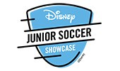 A graphic with the text, ‘Disney Junior Soccer Showcase’