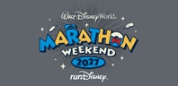 A logo for Walt Disney World Marathon Weekend 2027 and runDisney